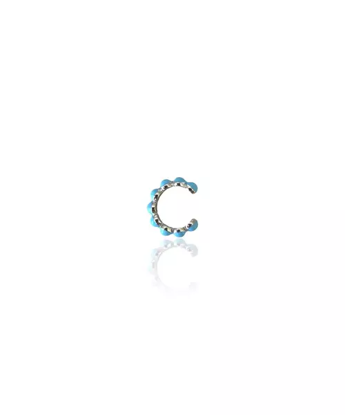 Cuff Earring with Turquoise - Silver 925