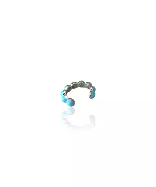 Cuff Earring with Turquoise - Silver 925