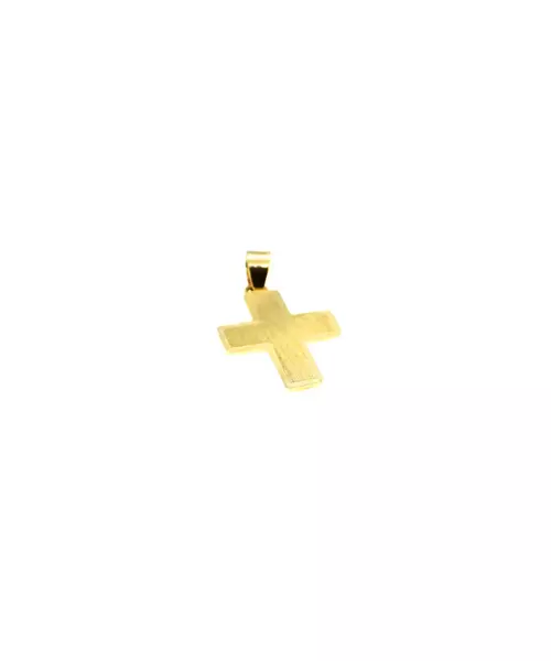 9ct Gold Cross - Squared Double Side