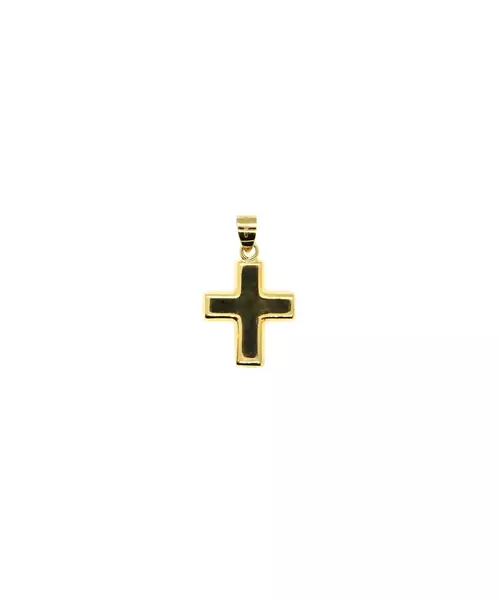 9ct Gold Cross - Squared Double Side