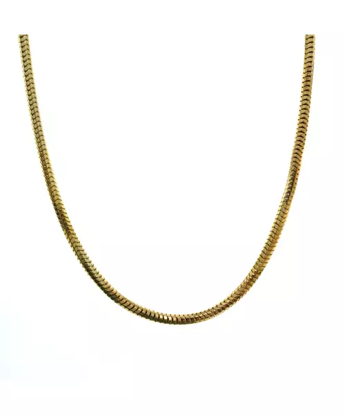 Round Snake Necklace - Silver 925 and Gold Plated