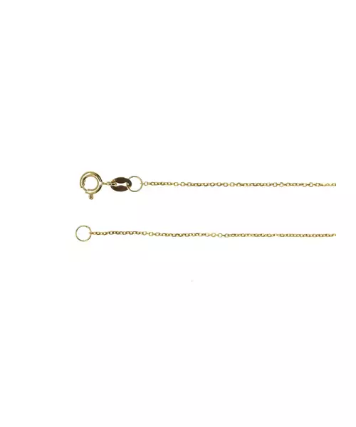 9ct Gold Necklace - With a side Cross