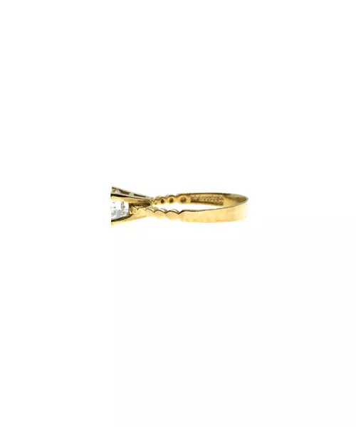 9ct Gold Ring - One Big zircon