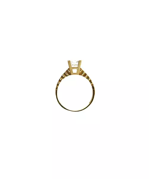 9ct Gold Ring - One Big zircon