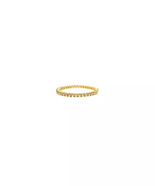 9ct Gold Ring - Full zircons