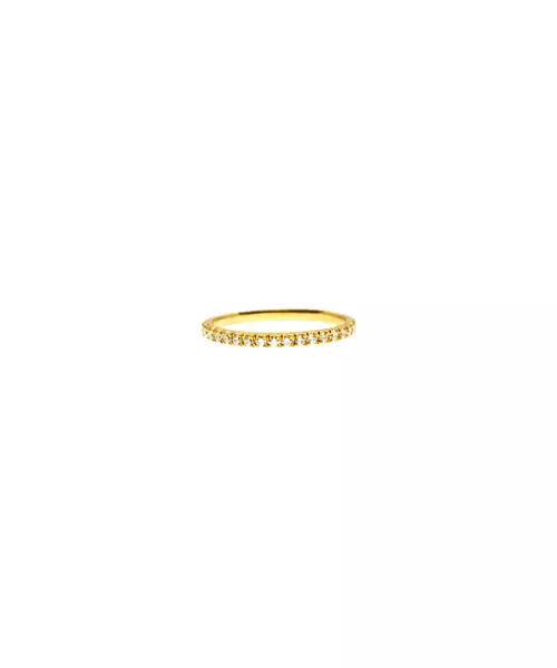 9ct Gold Ring - Full Zircons