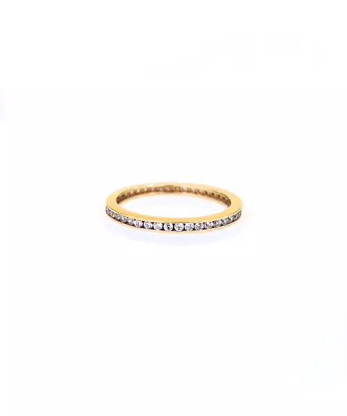 9ct Gold Ring with Zircons