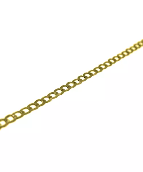 Diamond Cut Anklet Gourmet - Silver 925 and Gold Plated - Yellow Gold Plated