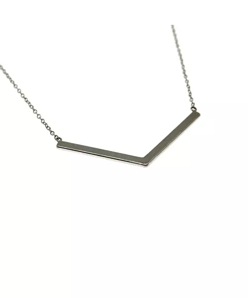 Silver 925 Necklace - V