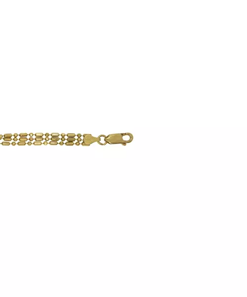 Silver 925 Gold plated three layered Bracelet