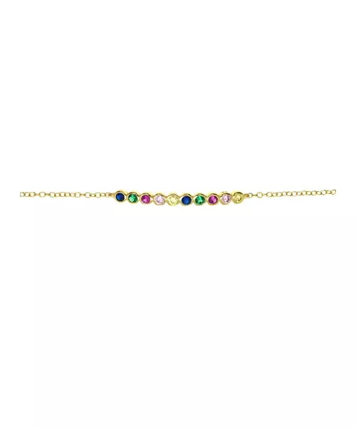 10 stones Multi color Bracelet - Silver 925