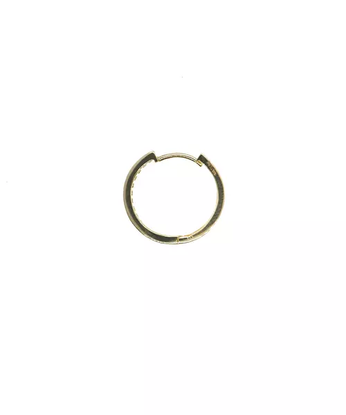 9ct Gold Hoops - Baguettes