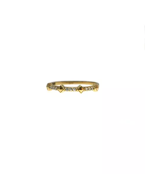 9ct Gold Ring with zircons