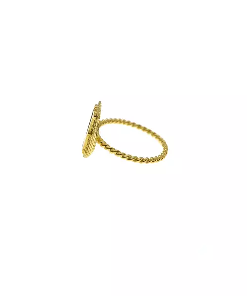 Letter Ring - Silver 925 Gold Plated