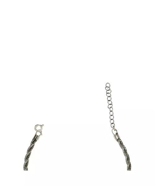 Necklace Solid Rope Diamond Cut - Silver 925