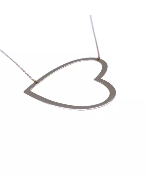 Silver 925 Gold Plated Necklace - Heart