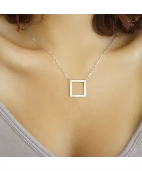 Silver 925 Necklace - Square