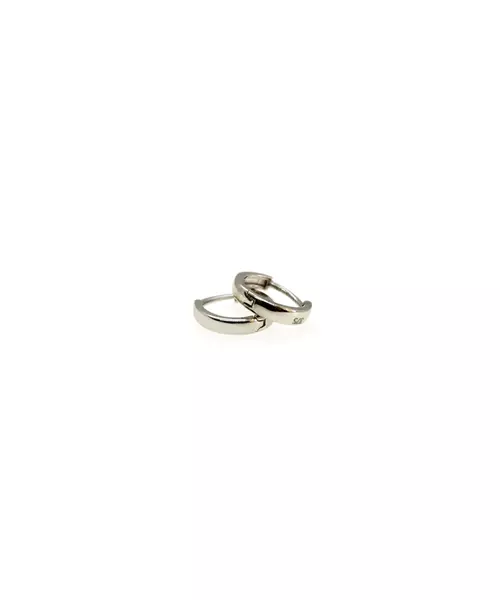 9ct White Gold Hoops - Tiny 1cm