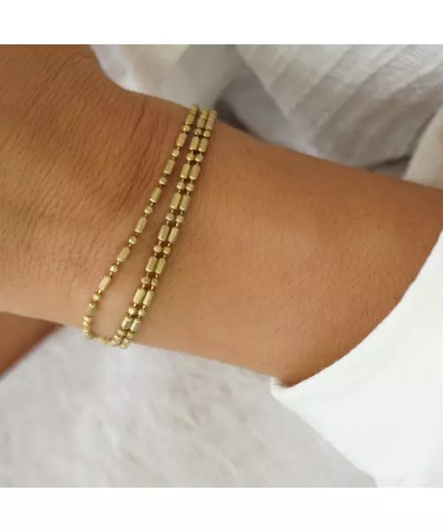 Silver 925 Gold plated three layered Bracelet