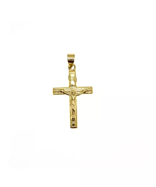 9ct Gold Cross with Jesus Christ