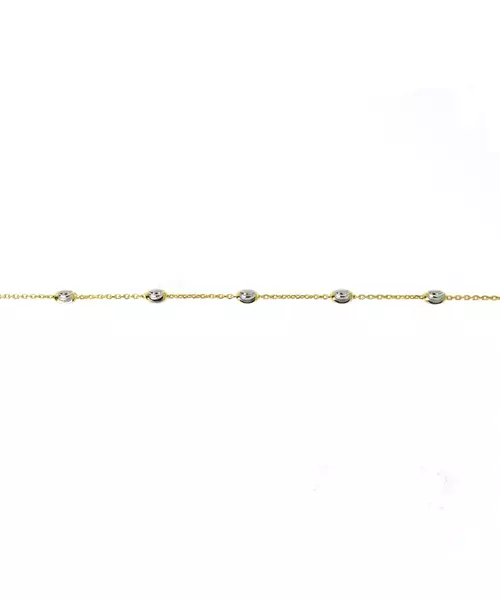 Diamond Cut Balls Bracelet - Silver 925 Gold plated