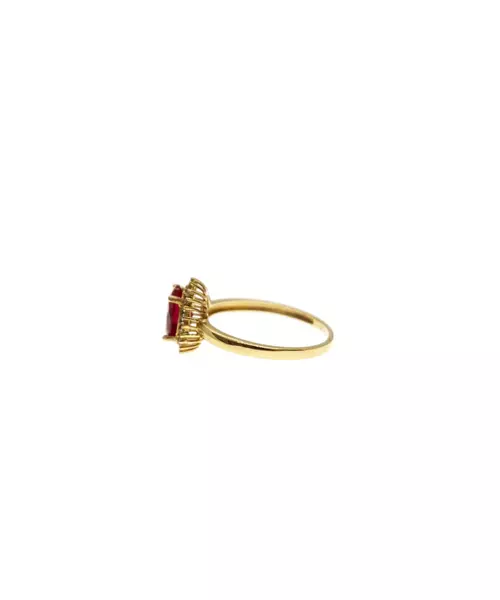 9ct Gold Ring Pink Diana