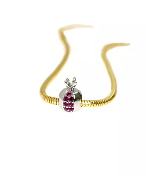 Pomegranate Double Color Bracelet - Silver 925 Gold Plated