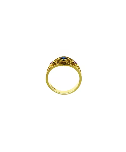 Byzantine Ring - Silver 925 Gold Plated