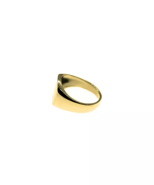 Flat plate ring  - Silver 925 and Gold Plated