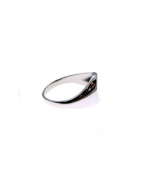 Flat plate ring  - Silver 925 and Gold Plated