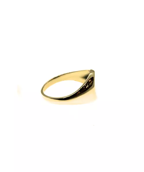 Flat plate ring  - Silver 925 and Gold Plated