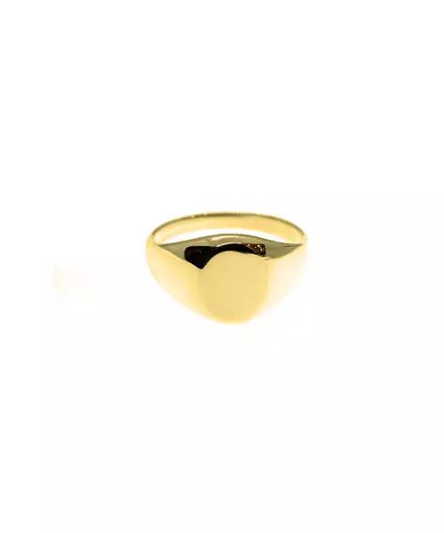 Flat plate ring  - Silver 925 and Gold Plated