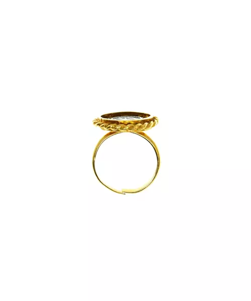 Byzantine Sun Ring - Silver 925 Gold Plated