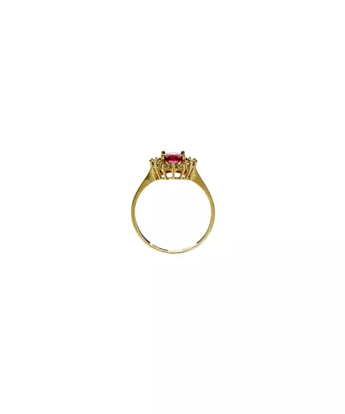 9ct Gold Ring - Pink Diana