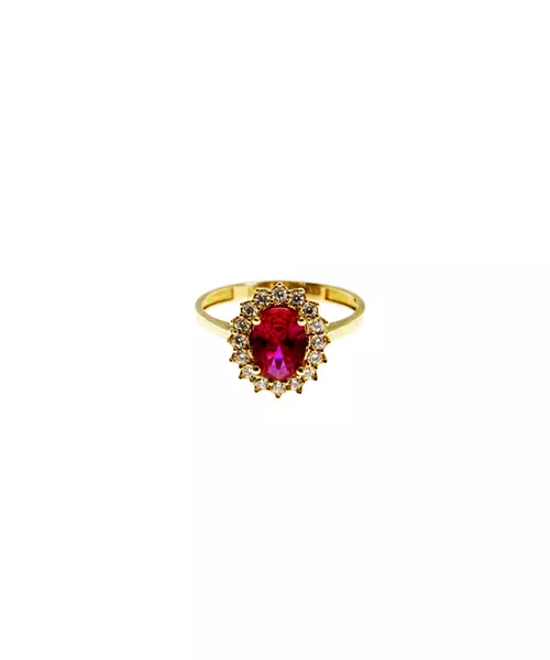 9ct Gold Ring - Pink Diana