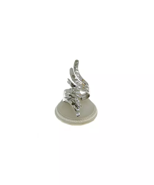 Hammered Wing Ring - Silver 925