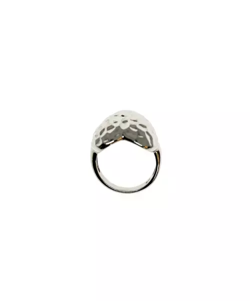 Hammered Heart Ring - Silver 925