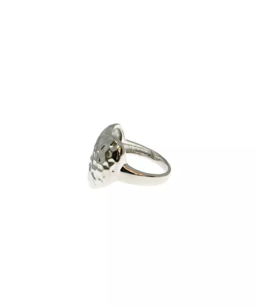 Hammered Heart Ring - Silver 925