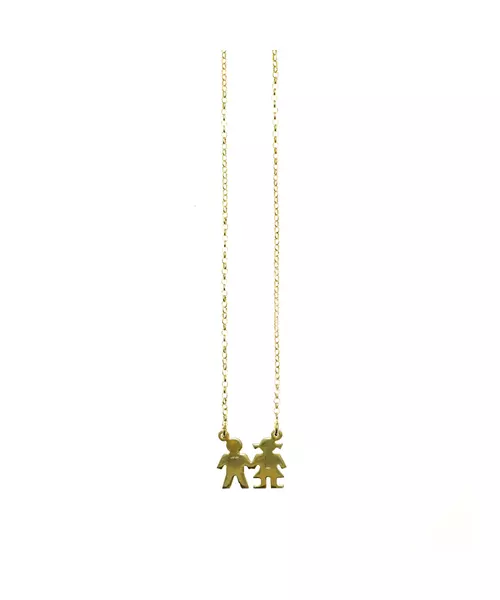 My Children Necklace with 2 figures- Silver 925