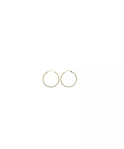 9ct Gold Hoops - Plain 2.0 cm