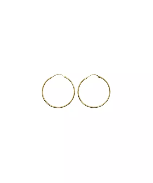 Plain Gold Hoops -  2.2 cm - 9ct Rose Gold