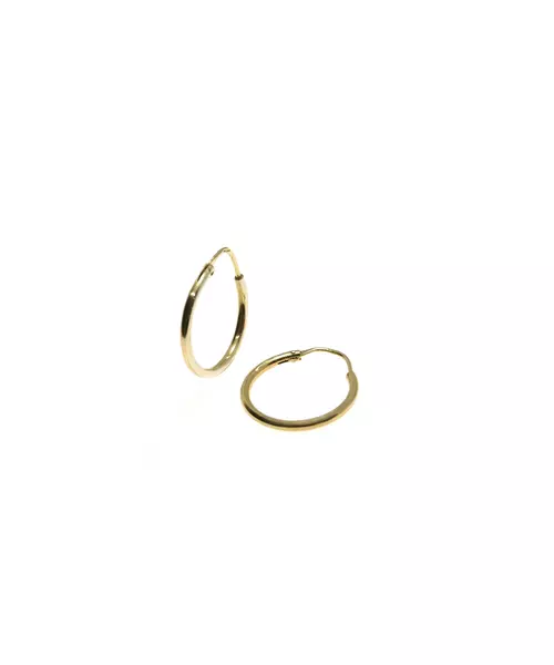 Plain Gold Hoops -  2.2 cm - 9ct Rose Gold