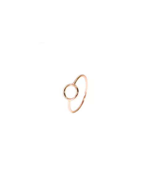 Thin Plain Circle Ring - Silver 925 and Gold Plated