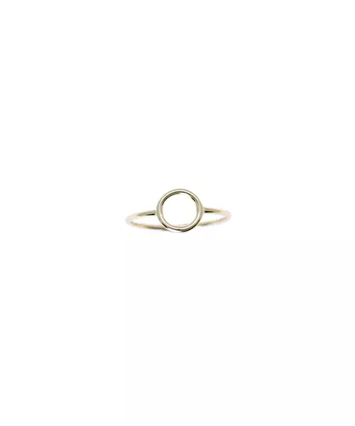 Thin Plain Circle Ring - Silver 925 and Gold Plated