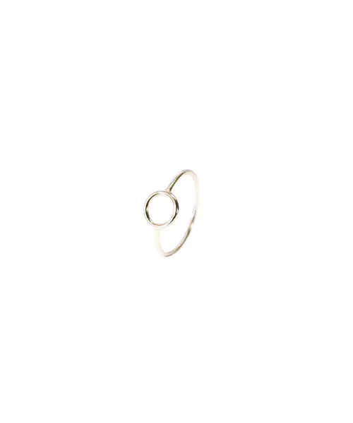 Thin Plain Circle Ring - Silver 925 and Gold Plated