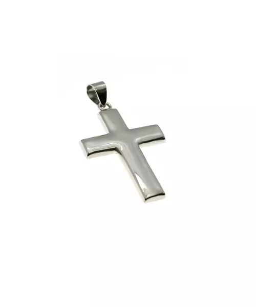 9ct Gold Cross Plain Double Side