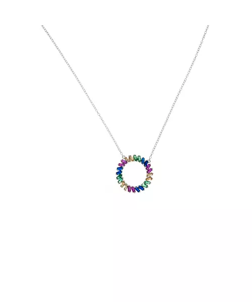 Color Circle Necklace - Silver 925