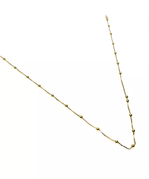 40cm Small Balls Chain - Silver 925 and Gold Plated