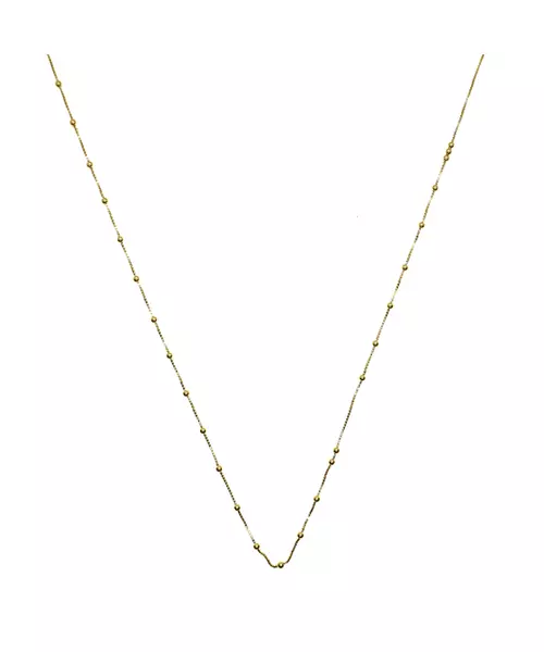 40cm Small Balls Chain - Silver 925 and Gold Plated