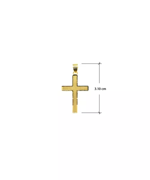 9ct Gold Cross - Double  Side